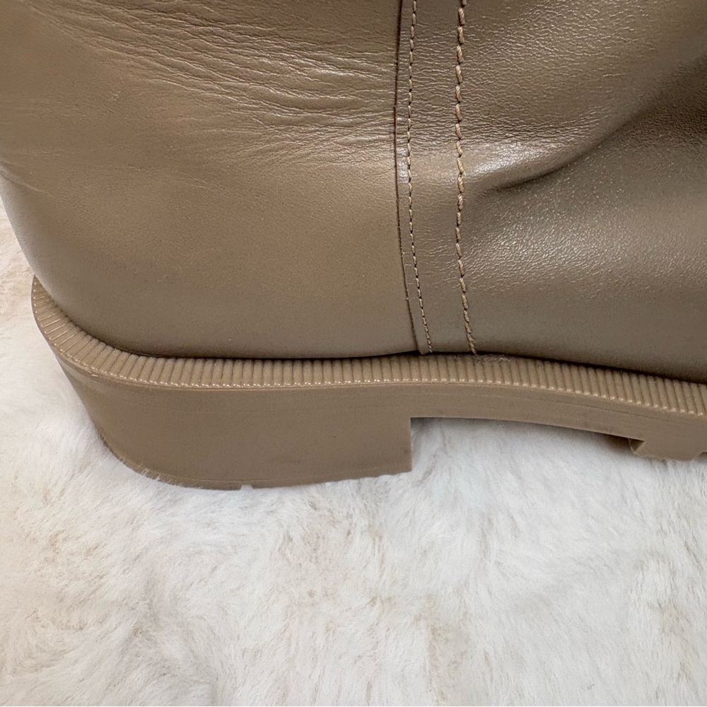 Zara high leather Boots. Taupe. Size 41. - Picture 11 of 16